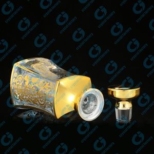 CJ-150ml handmade UV Vàng in ấn tùy chỉnh lớn attar dầu nước hoa hiển thị Decanter chai thủy tinh - Product Image 6