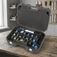 Kit de Prueba de Presión para Sistemas de Refrigeración, con Purga al Vacío y Recarga de Refrigerante, Ajuste Universal, Certificado ISO, Herramienta de Reparación Automotriz, en Inglés