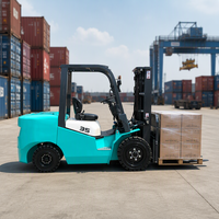 Chariot élévateur électrique contrepoids puissant de 3500 kg, mât de 6 m, batterie au lithium, pour rayonnages hauts
