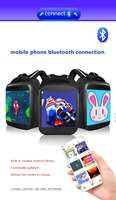 Sac à dos LED étanche à connexion Bluetooth mobile personnalisé Sac à dos LED à écran 3D intelligent de grande capacité pour ordinateur portable