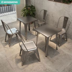 เก้าอี้บาร์สำหรับอุตสาหกรรมราคาถูกเก้าอี้รับประทานอาหารคาเฟ่ร้านอาหารเก้าอี้เหล็กพนักพิงสูงหลังสูงพร้อมที่นั่งโลหะ - Product Image 5