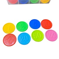 Jetons de poker en plastique pour centre de jeux, personnalisables, avec impression, haute qualité, gaufrés, jetons en plastique transparent sur mesure