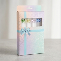 Pailles à boire réutilisables en verre borosilicate faites à la main avec nœud papillon, emballage OEM, pour accessoires de bar