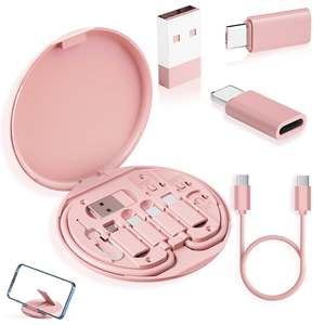 Produk baru 60w multi-fungsi kabel pengisi daya ponsel cepat <span class=keywords><strong>5</strong></span> in 1 kotak penyimpanan kabel Data Set - Product Image 3