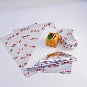 Papel de Aluminio Laminado para Envolver Burritos y Hamburguesas, Personalizado de Fábrica, Láminas de Papel Aislante para Envolver Sándwiches - Product Image 5