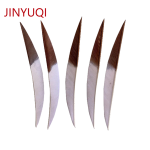 Jinyuqi 5นิ้วขนนกลูกศรแบบไล่ระดับสีการยิงธนูการยิงธนูการทำธนูขนไก่งวงการดึง -- กล้วย - Product Image 3