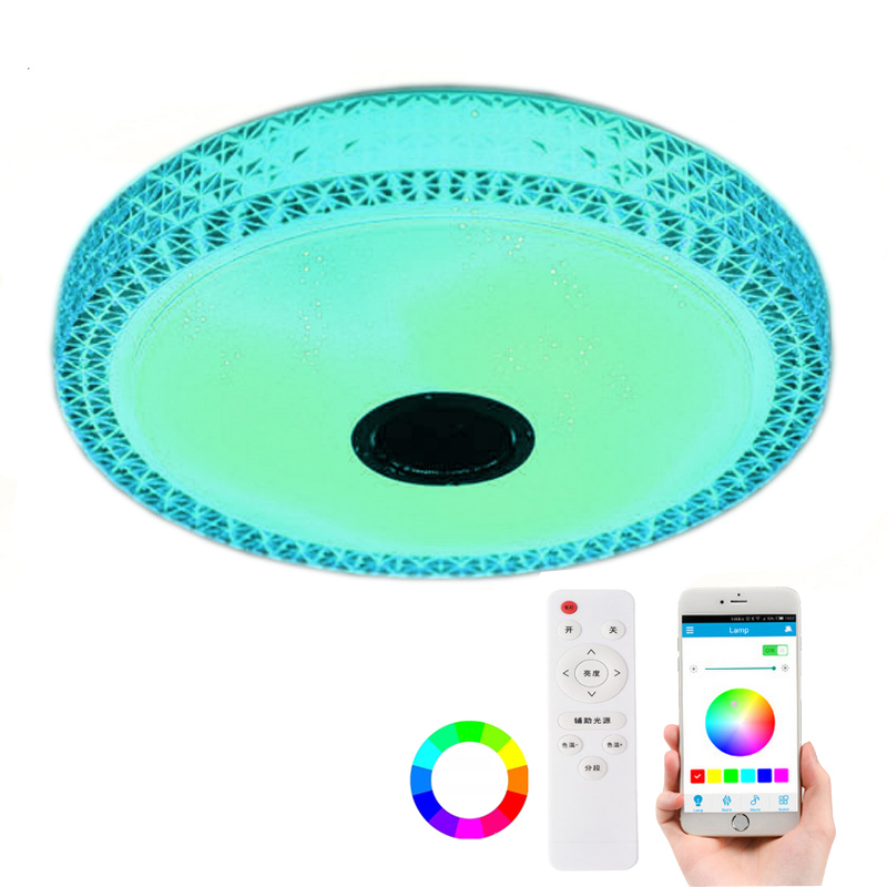 36W Modern RGB LED Ceiling Light Home Lighting APP Music Light Bedroom Lamp Smart Ceiling Lamp Remote Control