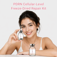PDRN Poudre lyophilisée ADN de saumon Sérum facial lyophilisé Anti-âge Raffermissant Réparation de la barrière cutanée Hydratation intense