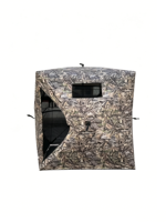 Tente de chasse pop-up à 360 degrés avec perspective unidirectionnelle, boucles pour brosses, grande fenêtre, camouflage, abri au sol pour la photographie de cerfs