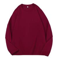 Haute qualité personnalisé 100% coton 180gsm unisexe goutte épaule à manches longues surdimensionné T-Shirt Style décontracté pour hommes