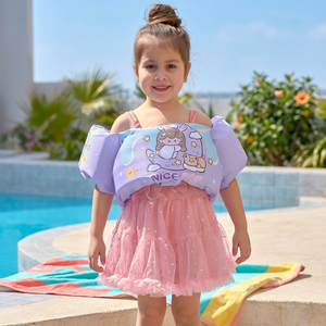 Gilet di galleggiamento per bambini a tema cartone animato, salvagente per neonati, maniche galleggianti per il nuoto, attrezzatura per sci nautico - Product Image 1