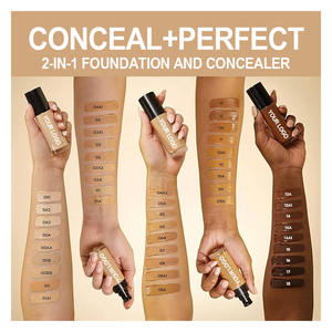 Fond de Teint Liquide Solaire Imperméable <span class=keywords><strong>Femme</strong></span> à Couvrance Totale pour Teint Clair, Anti-Cernes <span class=keywords><strong>Maquillage</strong></span> en Gros - Product Image 4