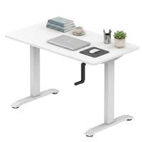 Bureau debout ergonomique moderne pliable à manivelle, réglable en hauteur, pour ordinateur, idéal pour la maison, le bureau ou le studio