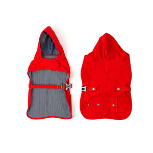 Lujo ajustable impermeable ligero galgo y <span class=keywords><strong>caza</strong></span> perro lluvia capa reflectante raya Sudadera con capucha chaqueta para mascotas - Product Image 4