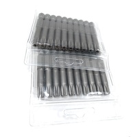 Jeu de têtes de tournevis Torx creuses en acier de qualité industrielle, avec porte-embouts magnétique, outils de travail du bois