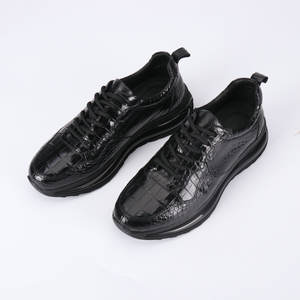 Chaussures classiques noires à double boucle pour hommes - Chaussures de haute qualité fabriquées à la main, décontractées pour l'automne, pour le bureau et la carrière, augmentant la taille - Product Image 5