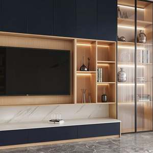 Mueble de TV de Madera Multifuncional Moderno y Minimalista, Muebles para el Hogar de Alta Calidad, para Salas de Estar, Hoteles y Apartamentos de 65 Pulgadas o Más - Product Image 3