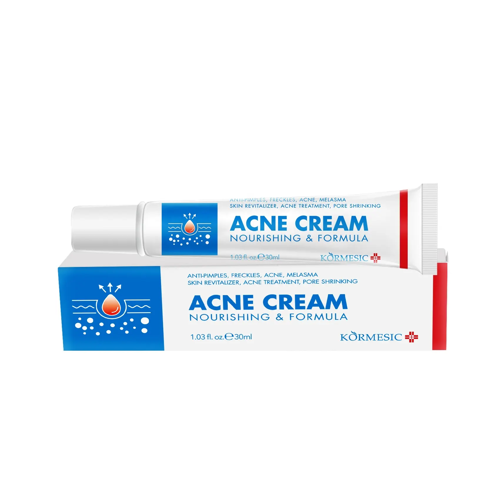 KORMESIC clear face anti acne aloe vera Deep moisturizing soothing repair face anti acne cream