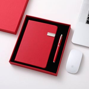 Ensemble cadeau en gros, carnets de notes A5, ensemble cadeau d'affaires, carnet promotionnel avec clé USB - Product Image 4