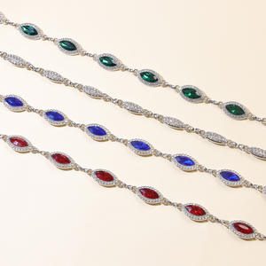 Waist <b>Chain</b> Rhinestone Gemstone <b>Thin</b> Belt For Women European Style Daily Wear Hip Hop Fashion Body <b>Chain</b> - Product Image 5