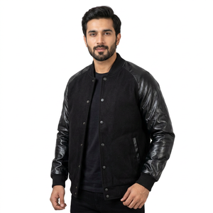 Collection de vestes varsity pour hommes 2024 : restez au chaud avec style grâce à la collier montant - Product Image 1