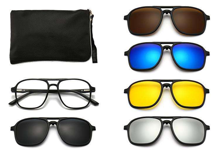 Occhiali Da Lettura 900 Unisex - Convertibili In Occhiali Da Sole Con Clip Magnetica, Nero