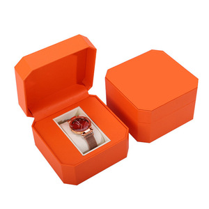 Scatola regalo per gioielli di fascia alta con scatola singola ottagonale nera personalizzata per orologi di marca - Product Image 3