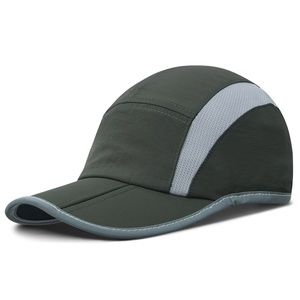 Reflective Folding <b>Cycling</b> Outdoor Sport Hat Unstructured Design Custom Logo Quick Dry Cap for Women and Men - Product Image 2