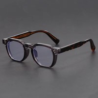 Gafas con montura gruesa Vintage, luz azul para hombre, gafas cuadradas, marcos de lujo, 2025 gafas, monturas de plástico