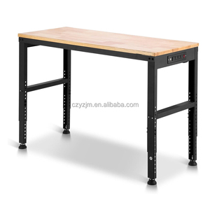 Banc de travail à hauteur réglable avec plateau en bois massif et roulettes pour la maison, le bureau, l'<span class=keywords><strong>atelier</strong></span> et le garage - Product Image 4