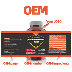 Capsules OEM Pure Test Boost Max Tongkat Ali Black Maca Turkesterone <span class=keywords><strong>Tribulus</strong></span> Terrestris Capsules pour Homme Femme - Product Image 5