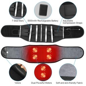 Ceinture chauffante USB rechargeable pour le dos, avec 3 modes de température, pour soulager les douleurs dorsales, utilisation à domicile, enveloppement de soutien - Product Image 4