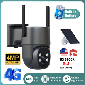 Smart Solar inalámbrico 4G Cctv cámara de seguridad 4mp 4K visión nocturna Ip Ptz detección de movimiento grabación de vídeo tarjeta de memoria para exteriores - Product Image 2