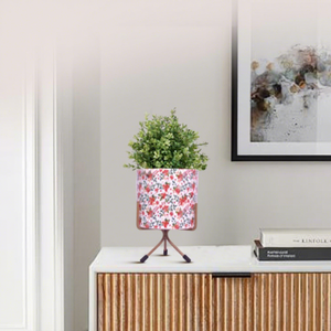 Maceta de Metal con Soporte de Hierro, Diseño de Flor de Palisandro, Elegante Porta Plantas Decorativo, Moderno para Interiores y Exteriores - Product Image 6