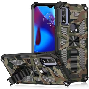 เคสโทรศัพท์มือถือสำหรับ Moto <span class=keywords><strong>G</strong></span> Stylus 5G 2023ปกป้องการกระแทกแม่เหล็กขาตั้งสีเขียวลายพราง - Product Image 1