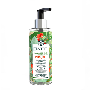 DERMODAY Gel Douche Arbre à Thé 250ml Antibactérien Rafraîchissant Nettoyant Corporel Doux Nettoyage en Profondeur Pour Tous Types de Peau Soin Quotidien - Product Image 1