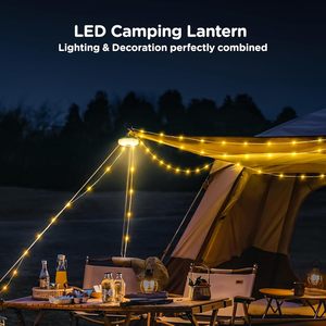 Guirlande lumineuse de <span class=keywords><strong>camping</strong></span> OGERY 32,8 pieds, LED rechargeable et étanche avec 8 modes d'éclairage, changeant de couleur et à intensité variable pour une utilisation en extérieur - Product Image 2
