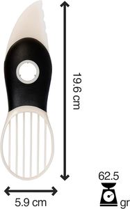 Éplucheur d'avocat multifonction 3 en 1 en acier inoxydable et outil de dénoyautage de fruits, outil de cuisine écologique pour fruits et légumes - Product Image 2