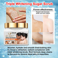 DR.DAVEY Brightening Sugar Scrub Exfoliating Body Scrub Acne Removal Gentle Face Scrub for All Skin Types Spa and Home Use