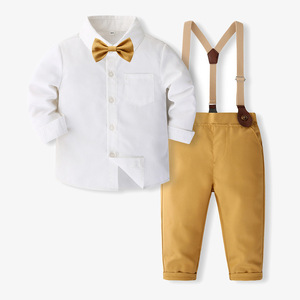 Usine 3 ans tout-petits vêtements de baptême <span class=keywords><strong>pour</strong></span> bébé garçon coréen personnalisé enfants vêtements garçons ensemble d'été - Product Image 4