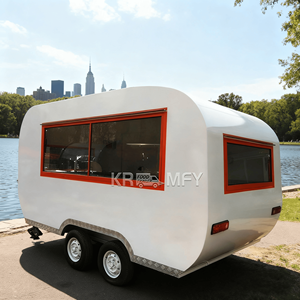 Remorque alimentaire mobile de concession, chariot de vente personnalisé remorquable, construction en fibre de verre pour snacks, bonbons, chips - Service extérieur - Product Image 2