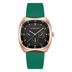 นาฬิกาควอตซ์ซิลิโคนใส่ได้ทั้งชายและหญิงดีไซน์แบบเพชรแบบสามตาใส่ได้ทั้งชายและหญิง - Product Image 3