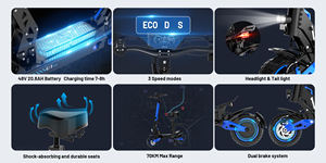 Trottinette Électrique Professionnelle KOOLUX U1PRO 2026 à Prix Abordable, Tout-Terrain, en Alliage d'Aluminium, Amovible, Pliable, Étanche, Autonomie 60-70KM - Product Image 6