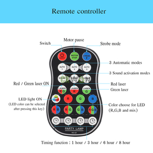 Mini LED Disco Light 60 Modèles Projecteur alimenté par USB Scène de lumière <span class=keywords><strong>laser</strong></span> pour la décoration - Product Image 5