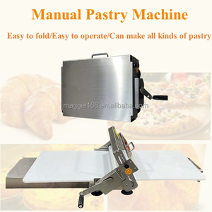 Giá thấp Croissant bánh mì bột lăn máy thép không gỉ Con lăn Hướng dẫn sử dụng bột <span class=keywords><strong>sheeter</strong></span> máy - Product Image 2