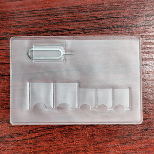 Portatarjetas <span class=keywords><strong>SIM</strong></span> de PVC personalizado, portatarjetas de identificación, funda de plástico para tarjeta <span class=keywords><strong>Micro</strong></span> <span class=keywords><strong>Nano</strong></span> <span class=keywords><strong>SIM</strong></span>, funda para tarjeta <span class=keywords><strong>SIM</strong></span> con logotipo de impresión - Product Image 1