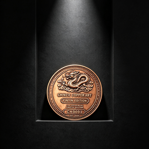 Barra de cobre de 1 onza con motivo de dragón en la nube, estilo vintage, medalla de cobre fino con número de serie, edición limitada para coleccionistas de monedas, uso personal - Product Image 2