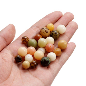 Perles de graines de Bodhi rondes de 9 mm, perles en vrac pour la fabrication de bijoux DIY, vente en gros - Product Image 3