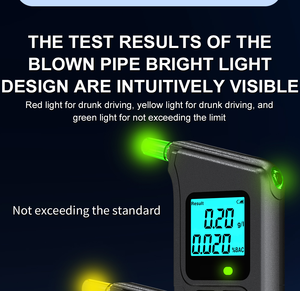 Xách tay Độ chính xác cao phân tích khí mới thổi không khí tính năng cho say rượu lái xe phát hiện độ chính xác cao rượu Tester - Product Image 3