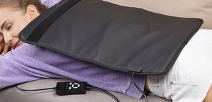 Cojín de Masaje de 21 x 31 Pulgadas, Almohadilla Térmica Infrarroja para <span class=keywords><strong>la</strong></span> <span class=keywords><strong>Espalda</strong></span>, Almohadilla de Jade con Calor Infrarrojo Lejano para Aliviar el Dolor de <span class=keywords><strong>Espalda</strong></span> y los <span class=keywords><strong>Calambres</strong></span> - Product Image 5